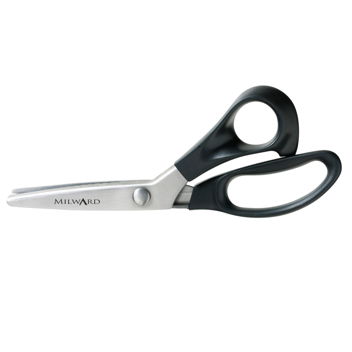 Milward pinking shears with zigzag blades and plastic handles