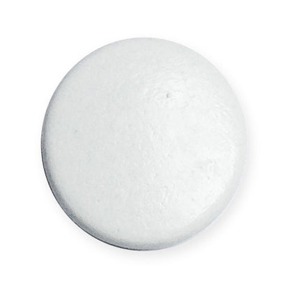 Pack of white 10.5mm solid top snap fasteners with fitting tool
