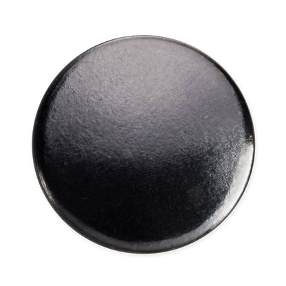 Milward 15mm black anorak press fasteners on a card with fixing tool