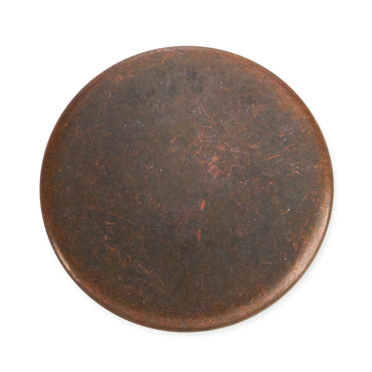 Milward 15mm antique copper anorak press fasteners on a card with fixing tool