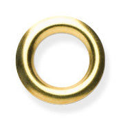 Milward 5.5mm gold brass eyelets in packaging with fixing tool
