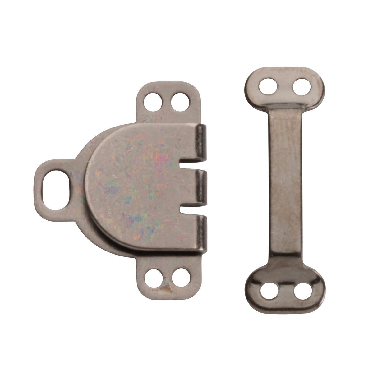 Antique steel hook and bar fastenings, 9mm