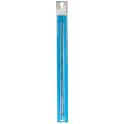 Milward 3.25mm single-ended pearl-grey aluminium knitting pins, 30cm