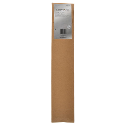 Milward 2.75mm aluminium knitting pins, 30cm, in a brown paper wrap