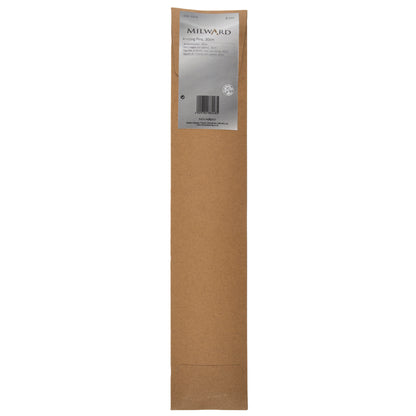 Milward 3.0mm aluminium knitting pins, 30cm, in a brown paper wrap