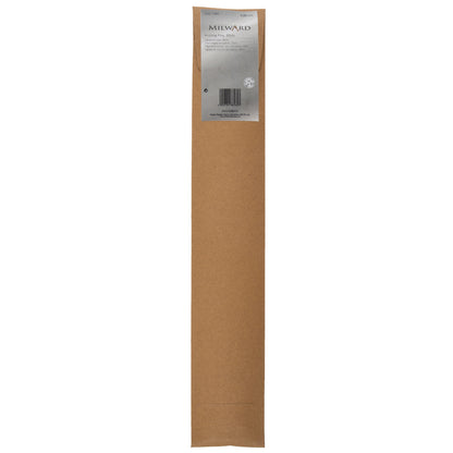 Pair of Milward 3.25mm aluminium knitting pins in brown paper wrap