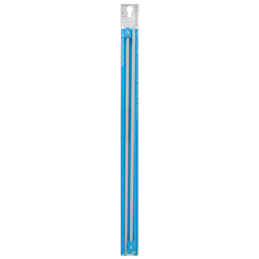 Pair of Milward 5.5mm pearl-grey aluminium knitting pins