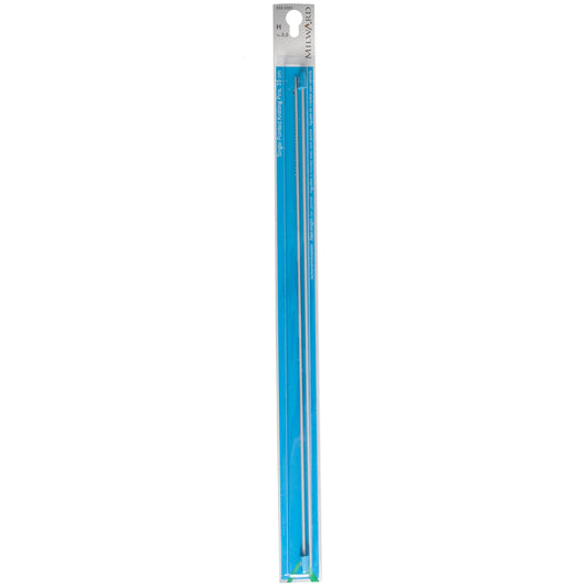 Pair of Milward 2mm pearl-grey aluminium knitting pins