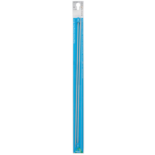 Pair of Milward 3mm pearl-grey aluminium knitting pins