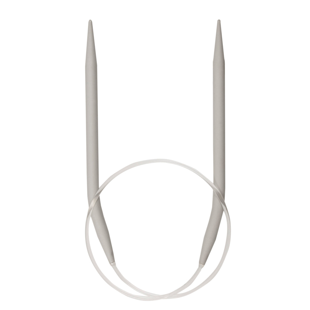 Milward 40cm fixed circular knitting needle with grey aluminium tips, 3mm