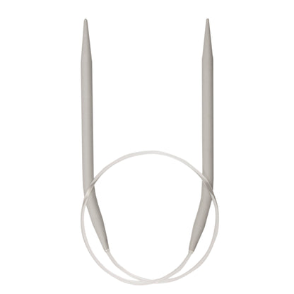 Milward 40cm fixed circular knitting needle with grey aluminium tips, 3.5mm