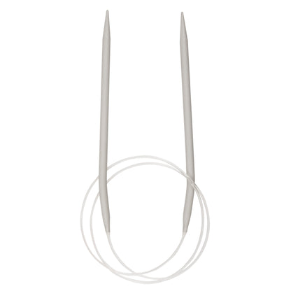 Milward 80cm circular knitting needle in 6.5mm with grey metal tips and cable