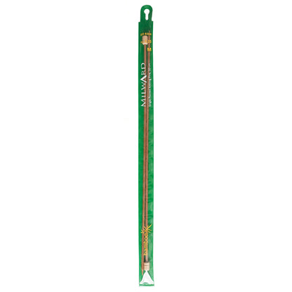 Pair of Milward 3.25mm bamboo single-ended knitting needles