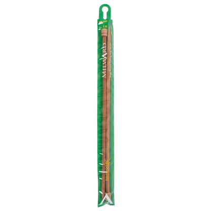 Pair of Milward bamboo single-ended knitting needles, 7mm