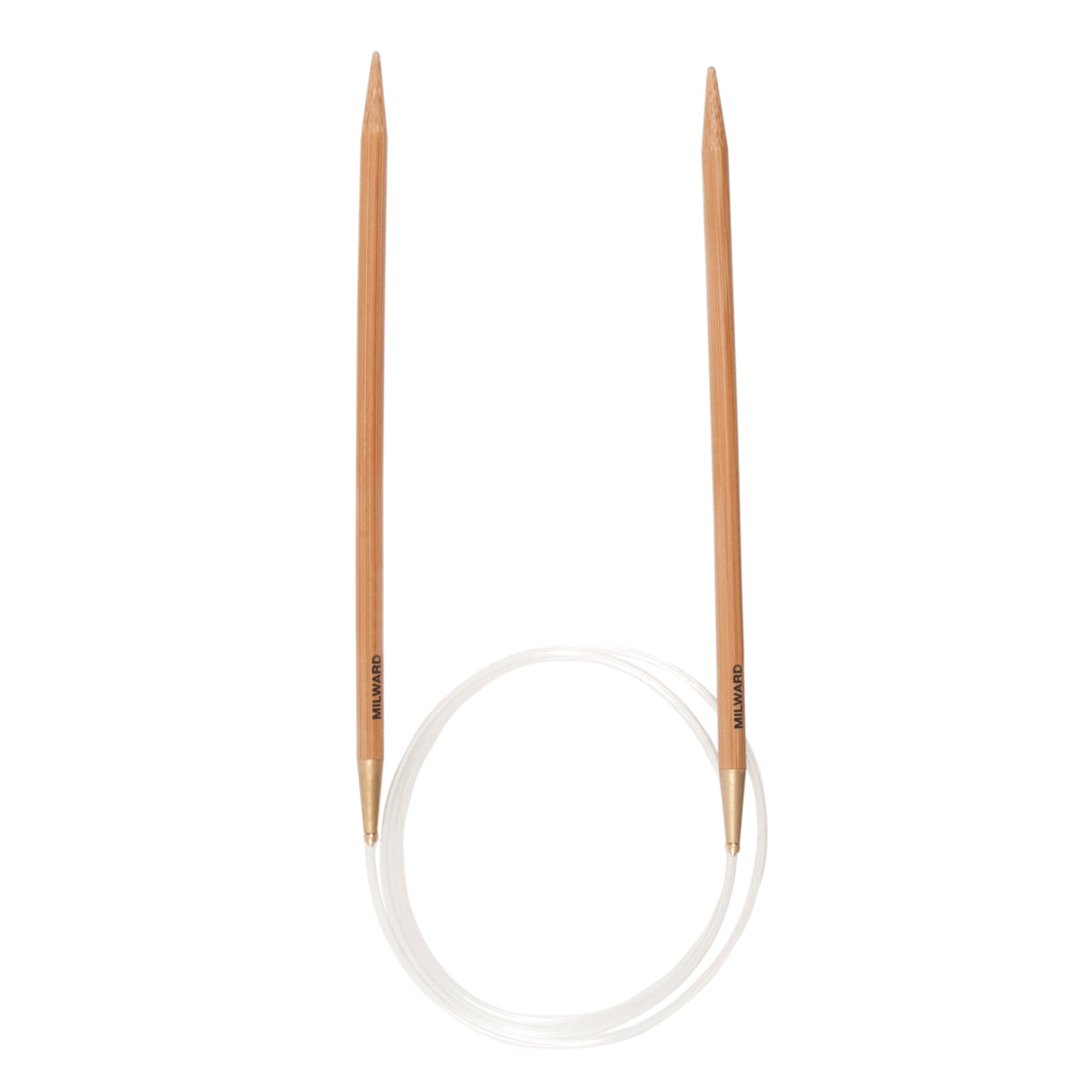 Milward bamboo fixed circular knitting needle, 80cm, 7mm