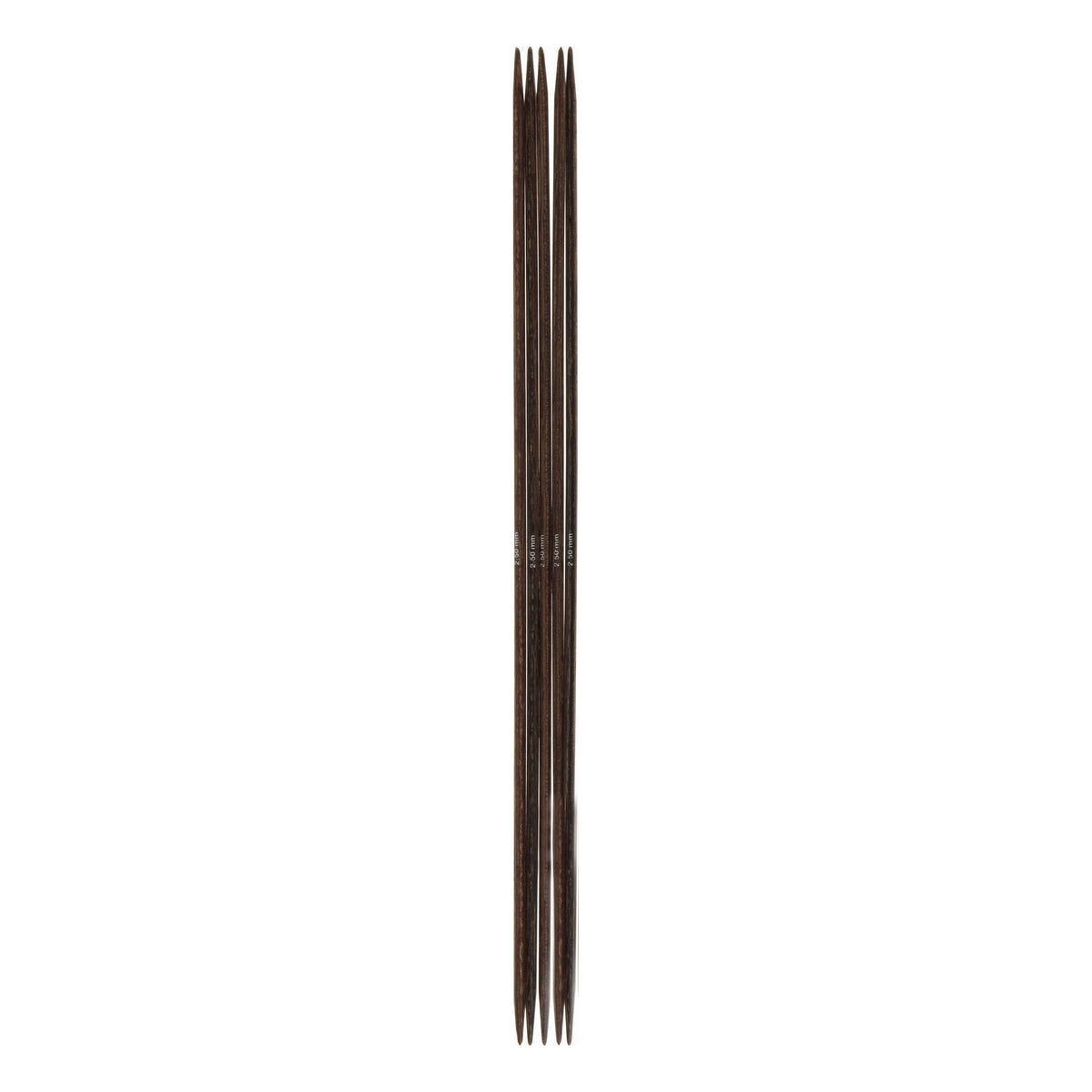 Set of 5 Milward wooden double-pointed knitting needles, 2.5mm