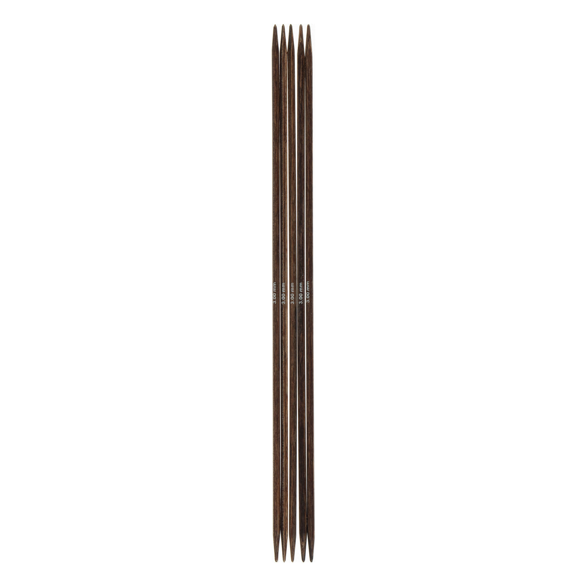 Set of 5 Milward wooden double-pointed knitting needles, 3mm