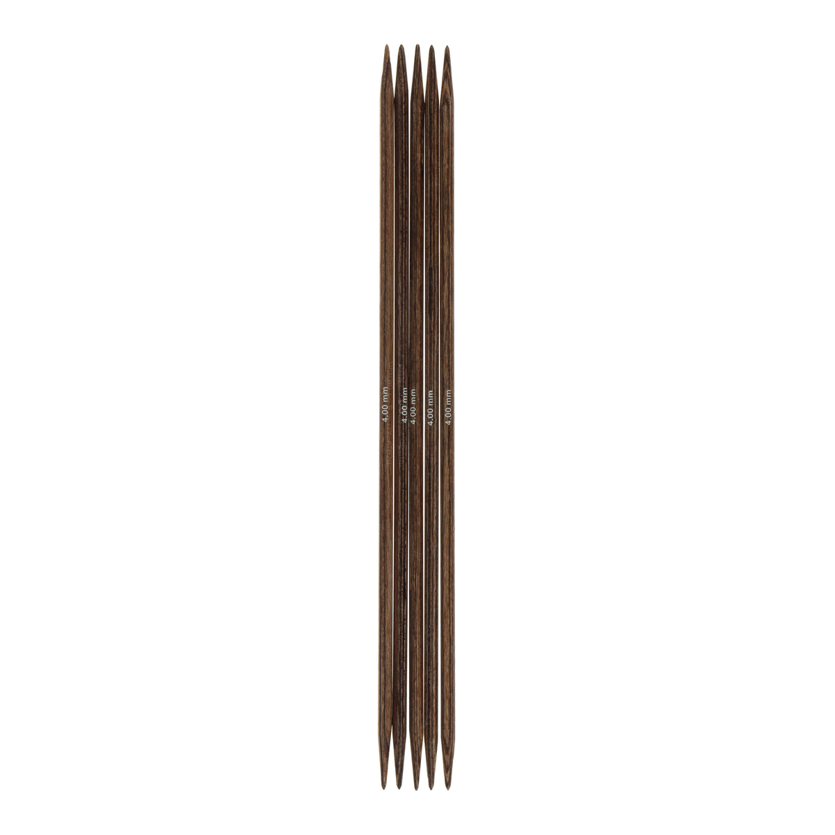 Set of 5 Milward wooden double-pointed knitting needles, 4mm