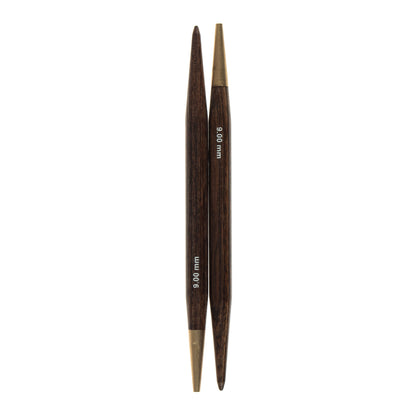 Milward wooden interchangeable circular knitting needle tips, 14cm, 9mm