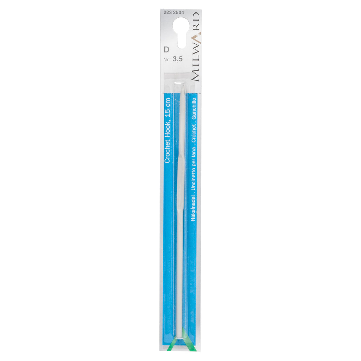 Milward grey 3.5mm crochet hook, 15cm long