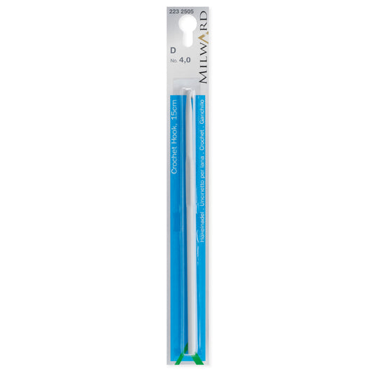 Milward grey 4mm crochet hook, 15cm long
