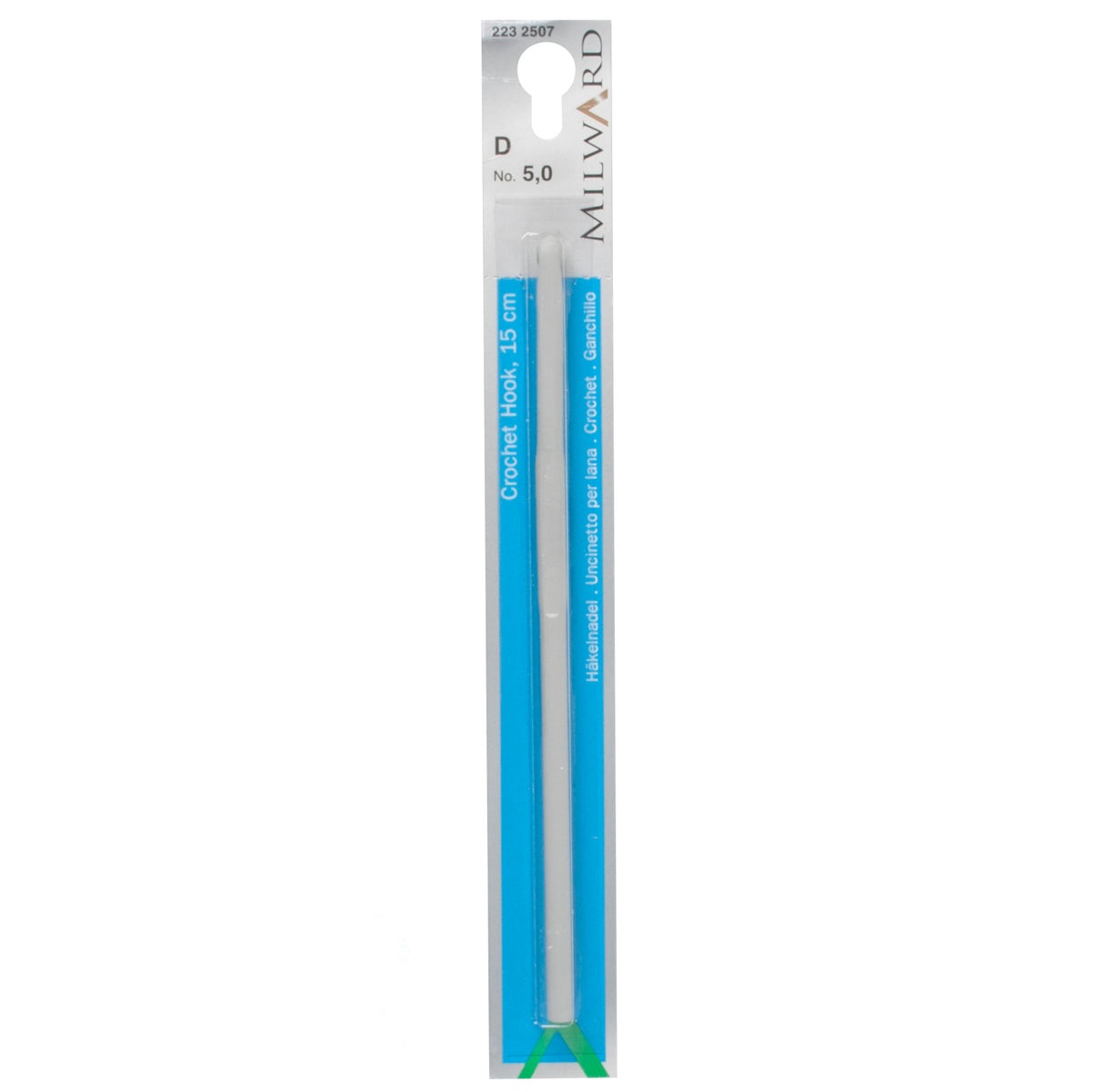 Milward grey 5mm crochet hook, 15cm long