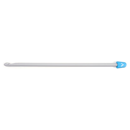 Milward grey 6.5mm Tunisian crochet hook, 30cm long with knob end