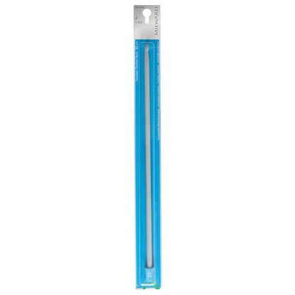 Milward grey 6.5mm Tunisian crochet hook, 30cm long with knob end