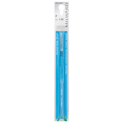 Milward 1.5mm steel crochet hook with plastic handle