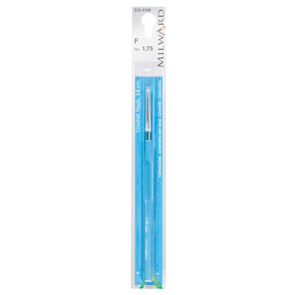 Milward 1.75mm steel crochet hook with plastic handle