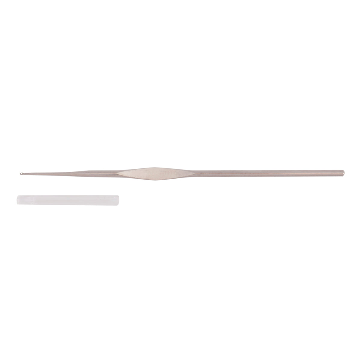 Milward 1.50mm steel crochet hook with protective cap