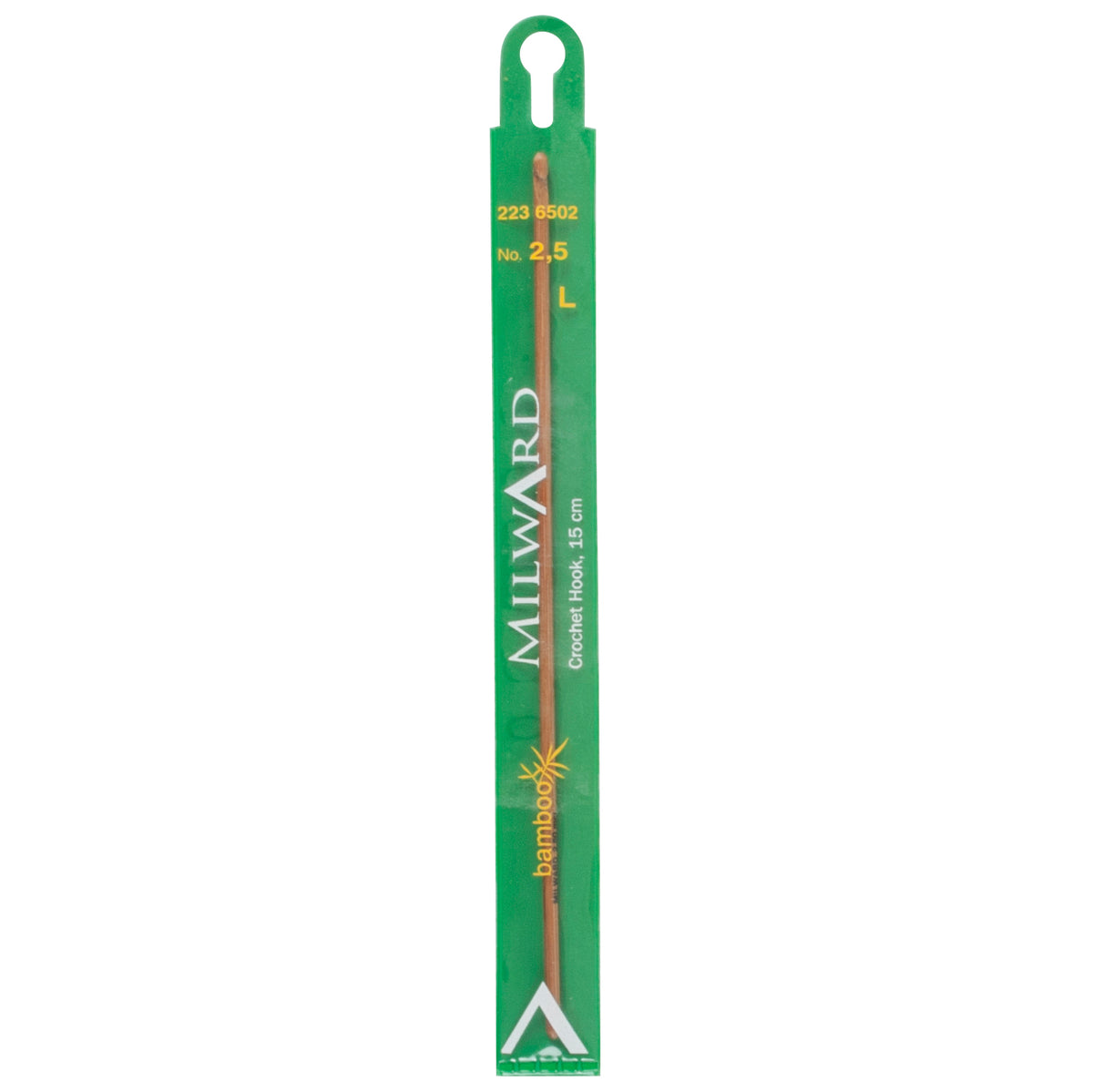 Bamboo crochet hook, 2.50mm