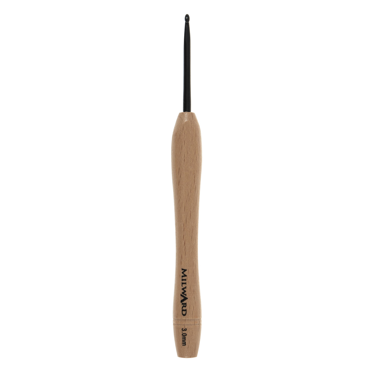 3mm crochet hook with beech wood handle