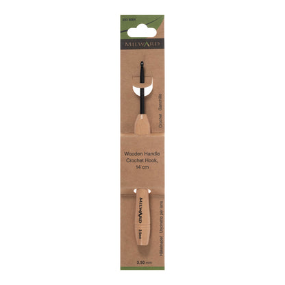 Milward 3.5mm crochet hook with beech wood handle