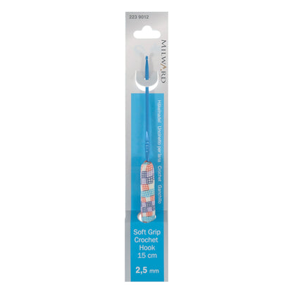 Milward 2.5mm crochet hook with patterned polymer clay handle