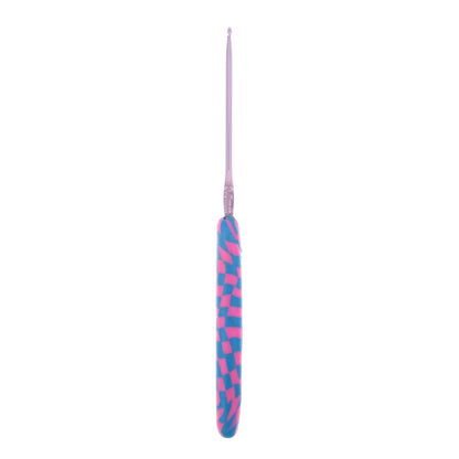 Milward 3.0mm crochet hook with patterned polymer clay handle