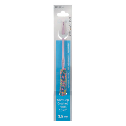 Milward 3.5mm crochet hook with patterned polymer clay handle