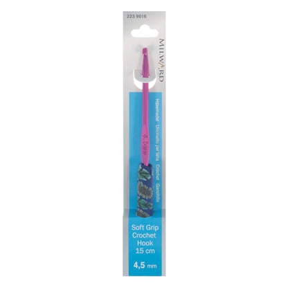 Milward 4.5mm crochet hook with patterned polymer clay handle
