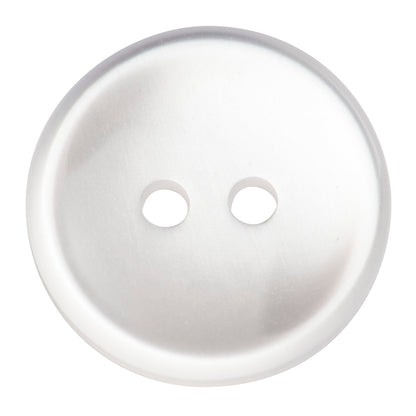Pack of white pearl-look 14mm two-hole buttons