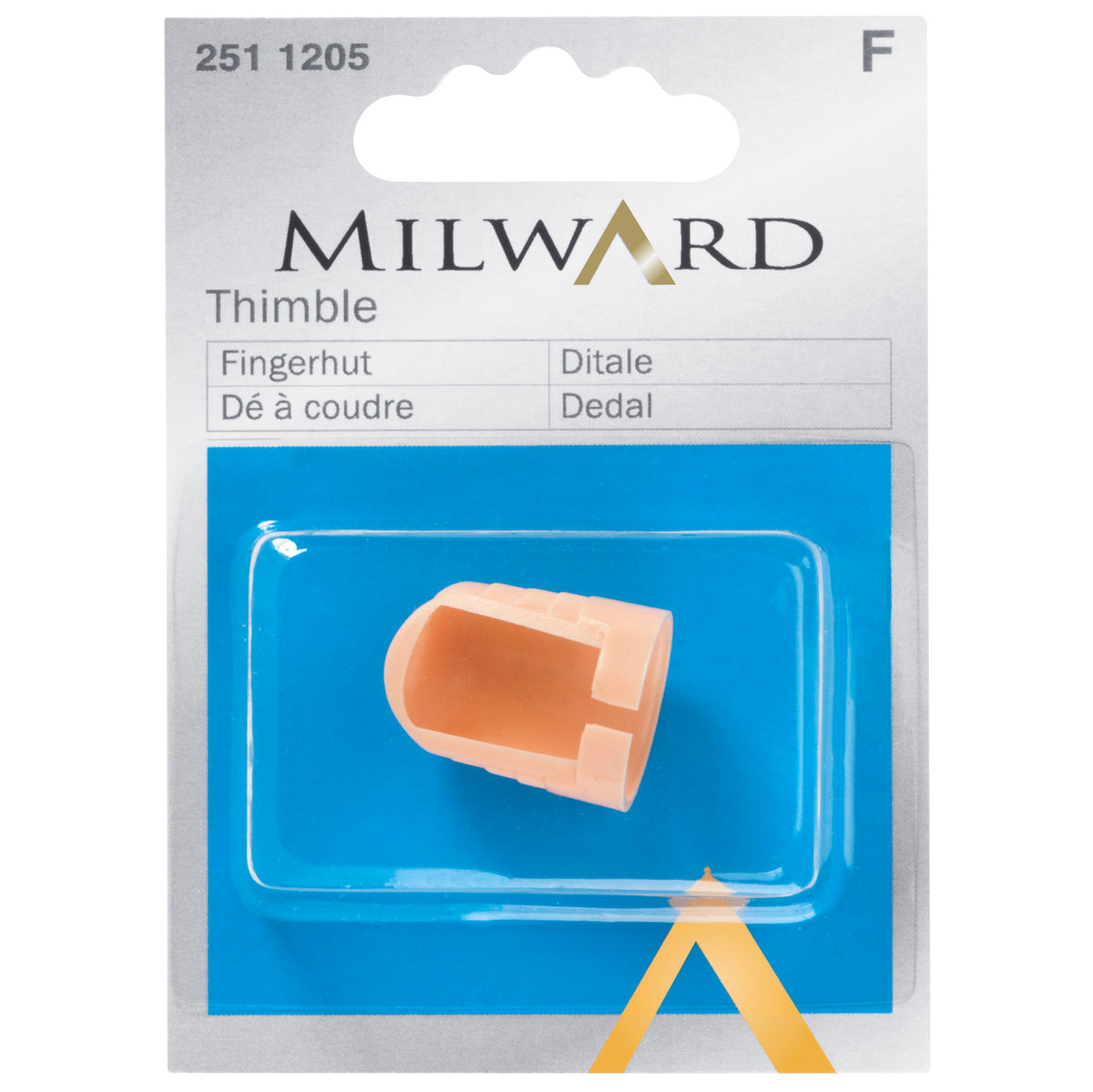 Adjustable sewing thimble in Milward packaging