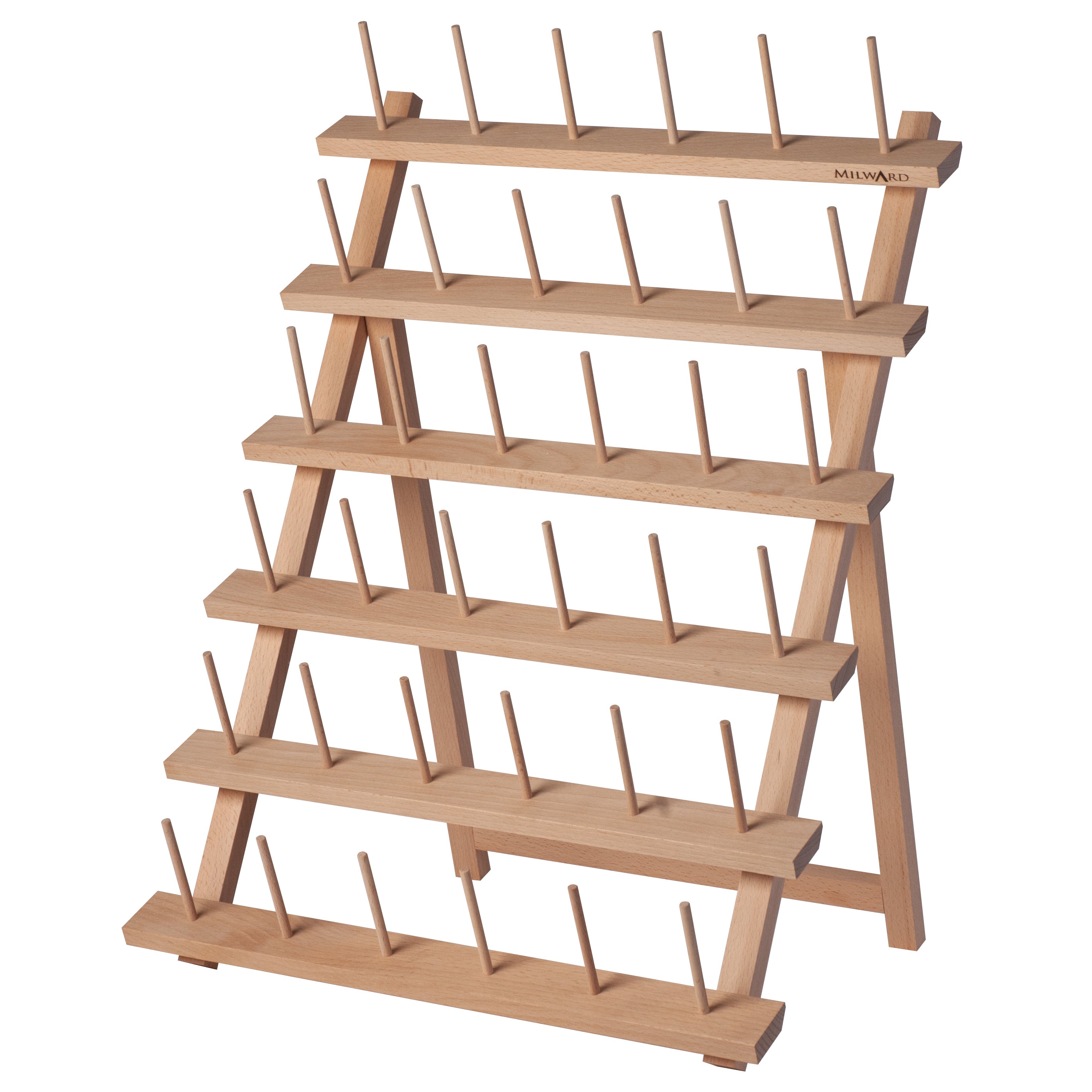 Spool Rack, Overlocking, Beech, 36 Spools – Singer Sewing Outlet