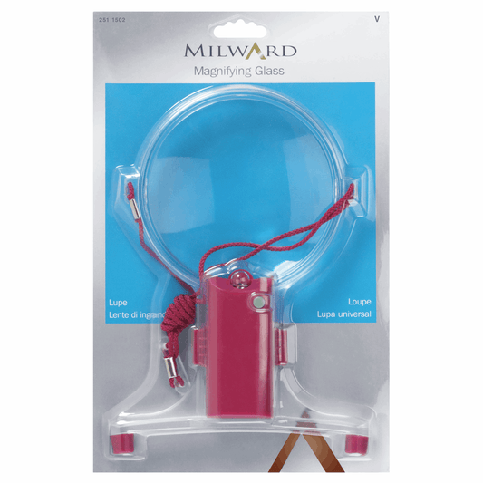 Milward Plastic Magnifying Glass with Lamp