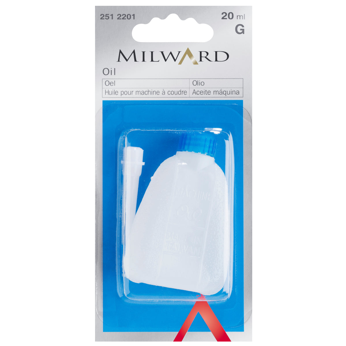 Small bottle of Milward sewing machine oil