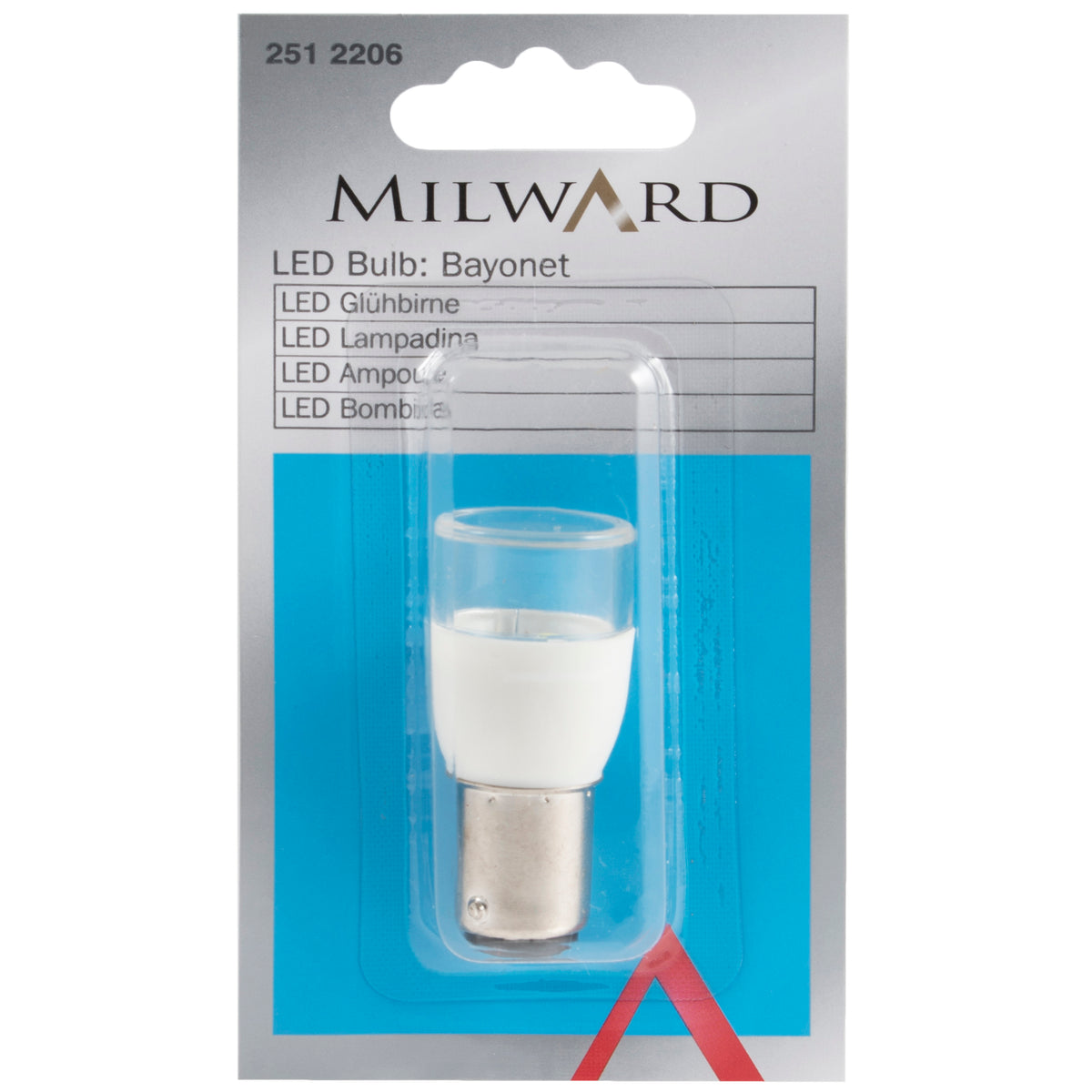 LED sewing machine bulb with bayonet fitting