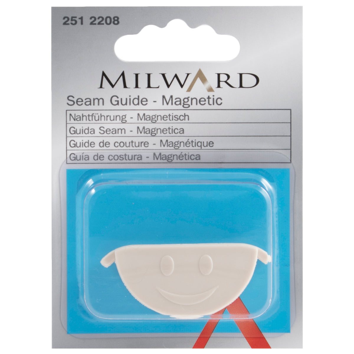 Magnetic seam guide in Milward packaging