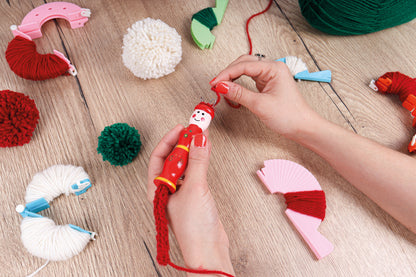 Knitting dolly French knitter with needle