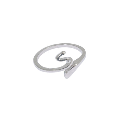 Steel yarn guide ring for knitting and crochet