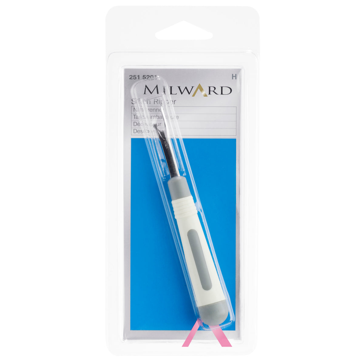 Milward seam ripper with soft grip handle