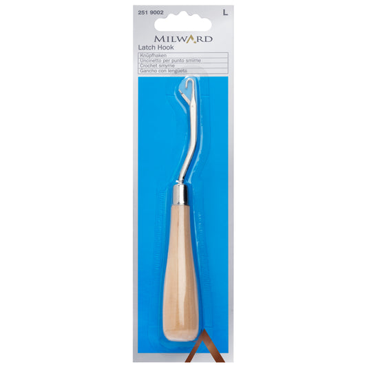Milward latch hook with wooden handle