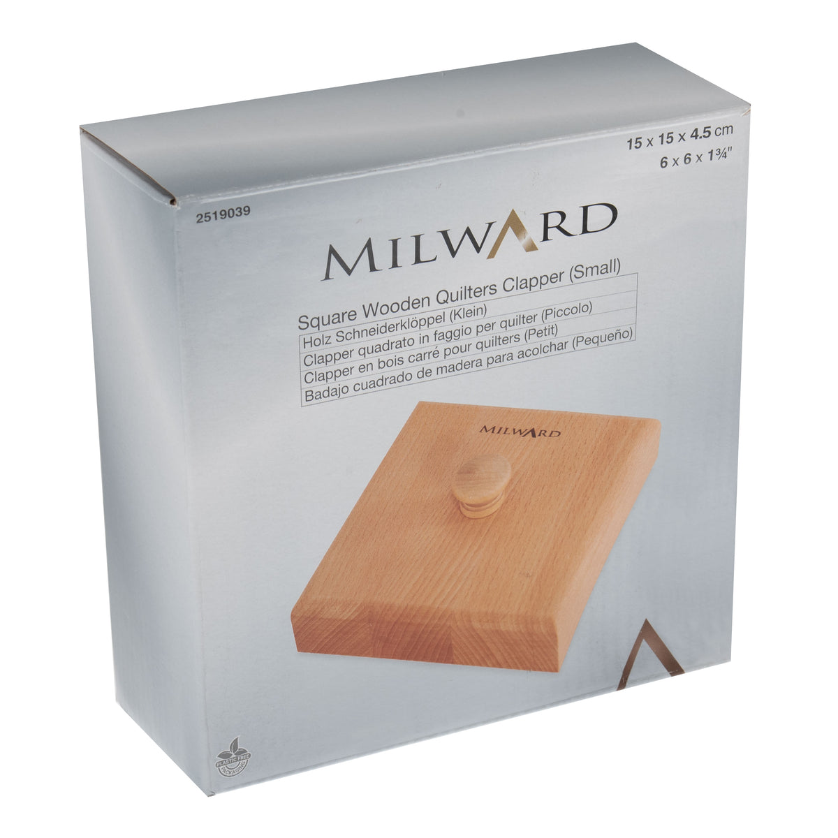 Milward 15cm square quilter's clapper